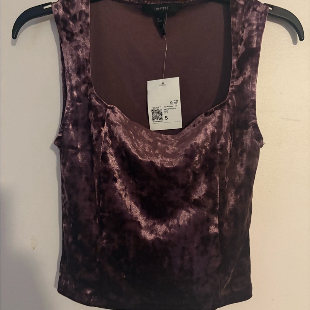 Velvet Crop Top